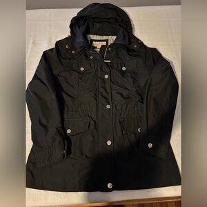MICHAEL Michael Kors Black Hooded Utility Jacket